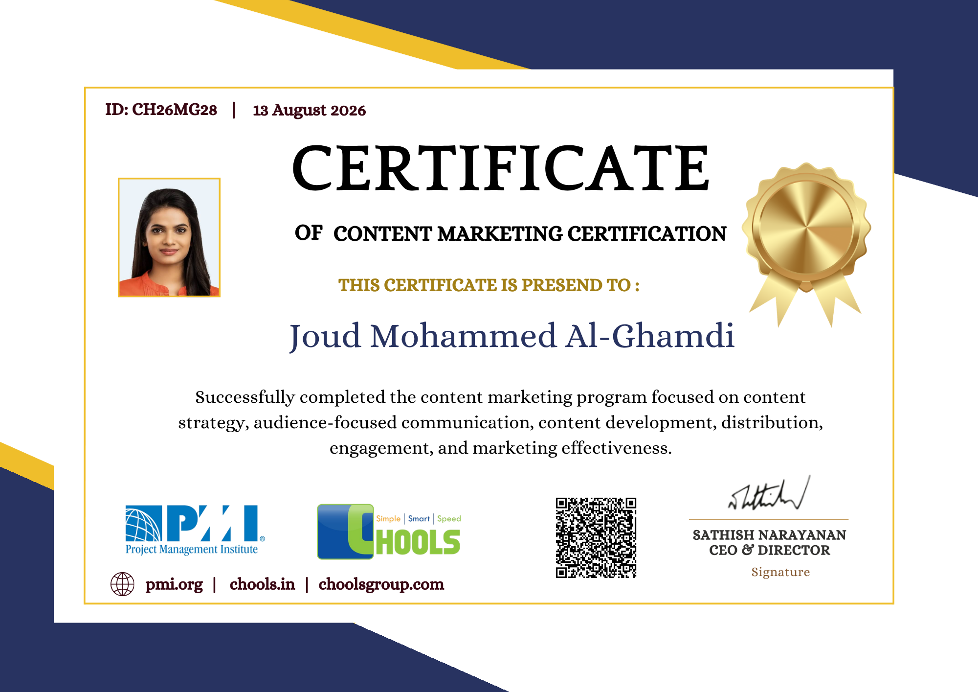 Management Programs Certificate